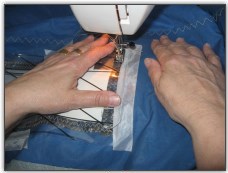 Sail Repair - Start sewing